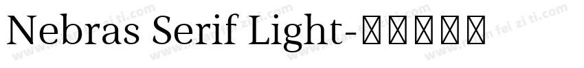 Nebras Serif Light字体转换